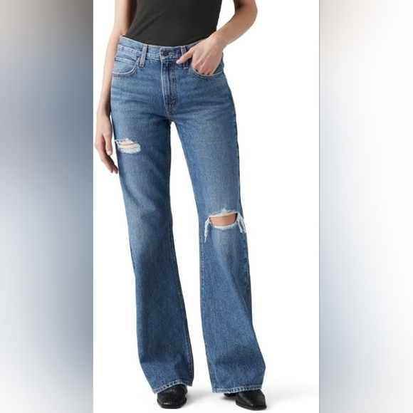 Levi's '94 Baggy Bootcut Distressed Jeans Sz 26 - Picture 1 of 11